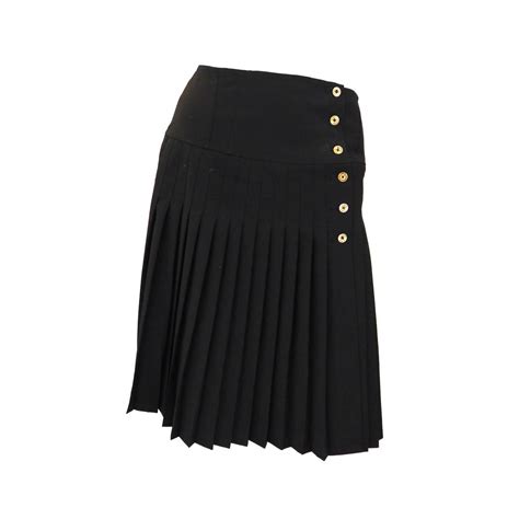 chanel black mini skirt|chanel skirt price.